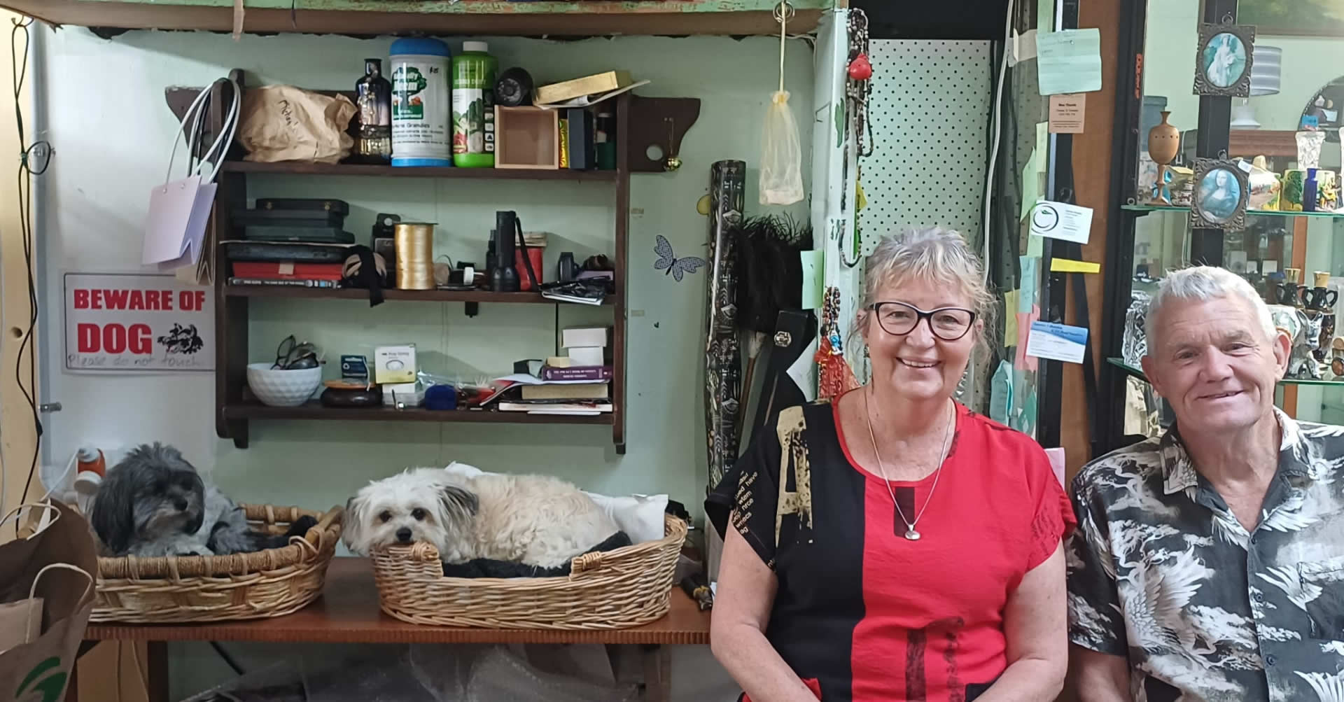 Owners Of Cecelias On Tasman Antique Shop In Opunake Of South Taranaki